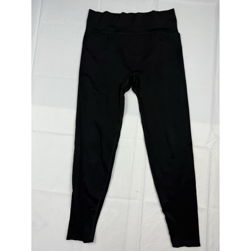 Victoria Secret Pink Womans Leggings Medium Active Ribbed High Waist Athletic